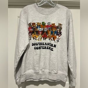 Southeastern Conference Gray Sweatshirt. Size Small
